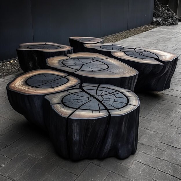 Exquisite Log Chair: A Perfect Blend of Nature and Elegance