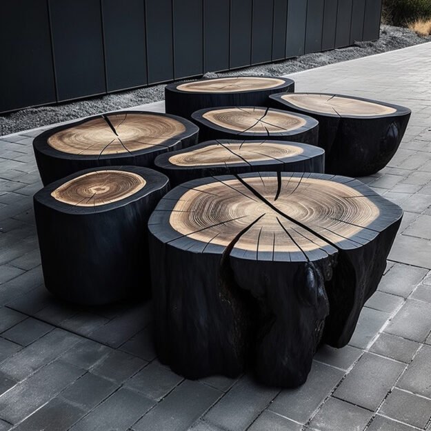 Rustic Elegance: Unique Wooden Coffee Table