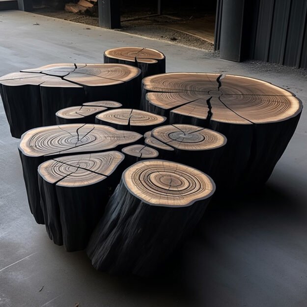 Exquisite Rustic Wood Coffee Table