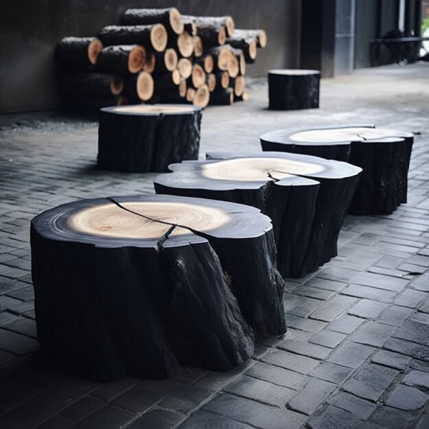 Embrace Nature with Our Rustic Log Chair