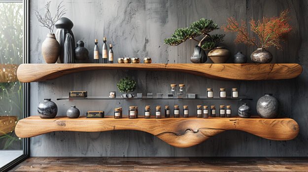Elegant Wood Shelf: Unleash Curated Style in Your Home