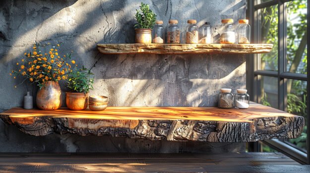 Stunning Wood Shelf: Elevate Your Space with Natural Elegance