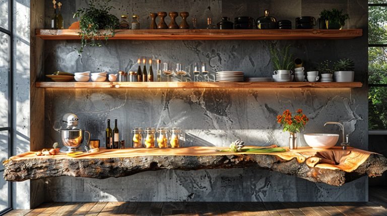 Exquisite Wood Shelf: Elevate Your Space with Timeless Elegance