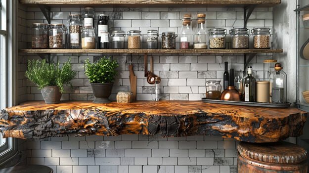 Stunning Wood Shelf – Elevate Your Space