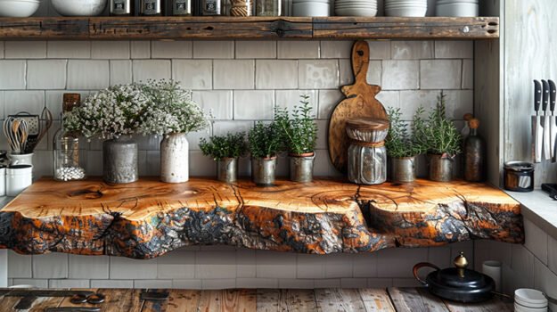 Exquisite Wood Shelf for Timeless Elegance