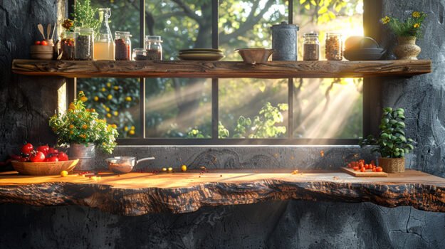 Elegant Wood Shelf for a Timeless Home