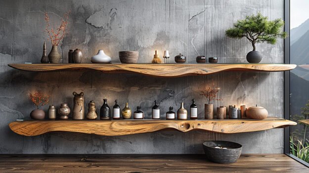 Captivating Wood Shelf: Elevate Your Space
