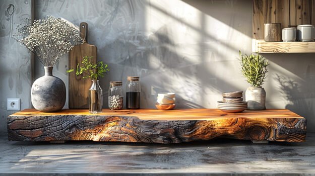 Exquisite Wood Shelf: Elevate Your Space with Nature's Artistry