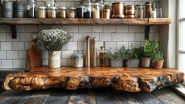 Elegant Wood Shelf