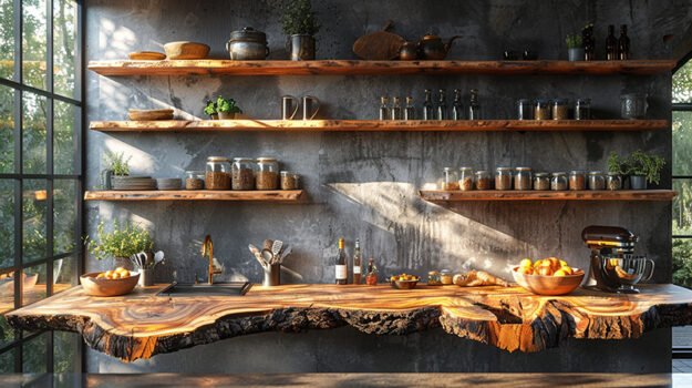 Exquisite Wood Shelf: Elevate Your Space with Timeless Elegance