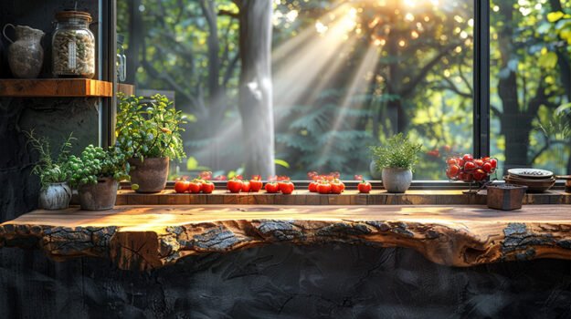 Elegant Wood Shelf: A Touch of Nature in Your Home