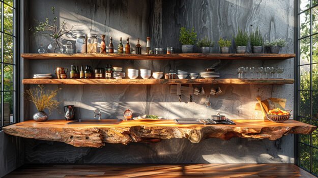 Elevate Your Space with Our Exquisite Wood Shelf