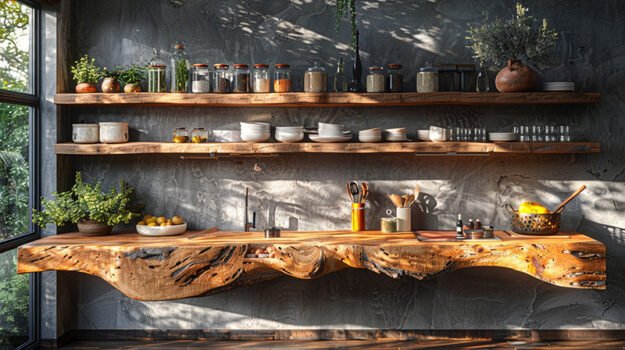 Beautiful Wood Shelf: Elevate Your Space with Artful Design