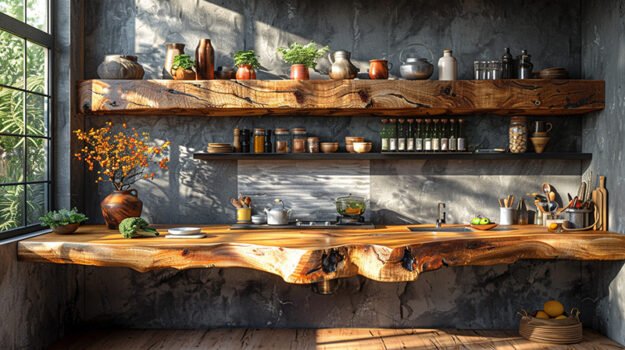 Exquisite Wood Shelf: Elevate Your Space