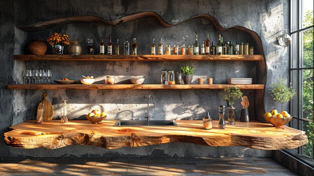 Stunning Wood Shelf for Modern Elegance