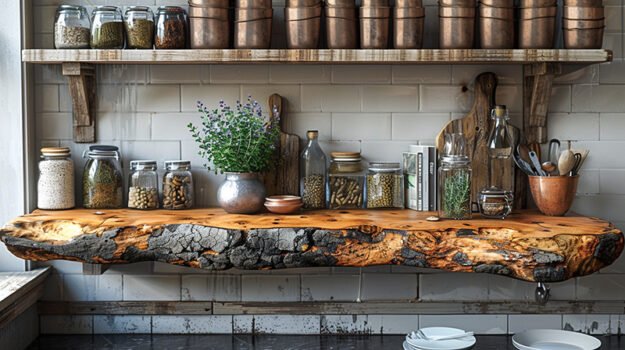 Beautiful Wood Shelf: Elevate Your Space Today!
