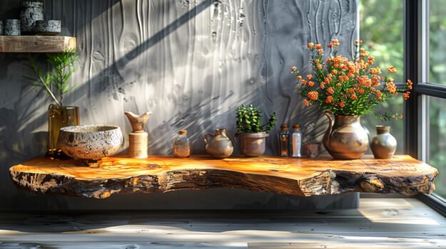 Stunning Wood Shelf: Elevate Your Space with Natural Elegance
