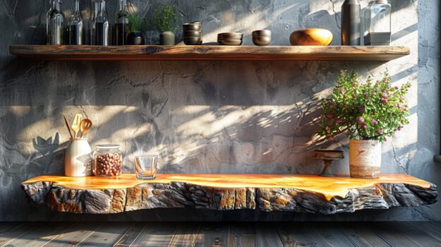 Captivating Wood Shelf for Your Elegant Space