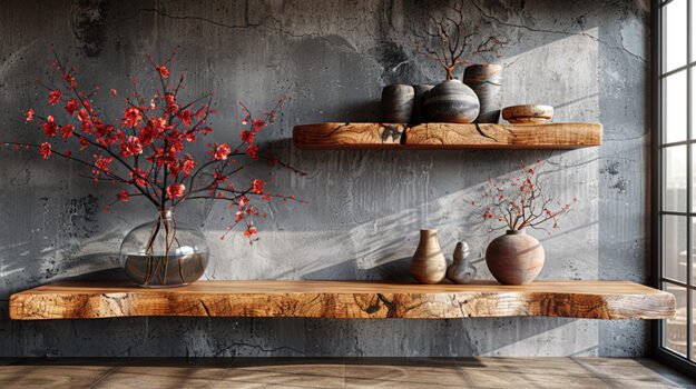 Exquisite Wood Shelf: Elevate Your Space with Natural Beauty