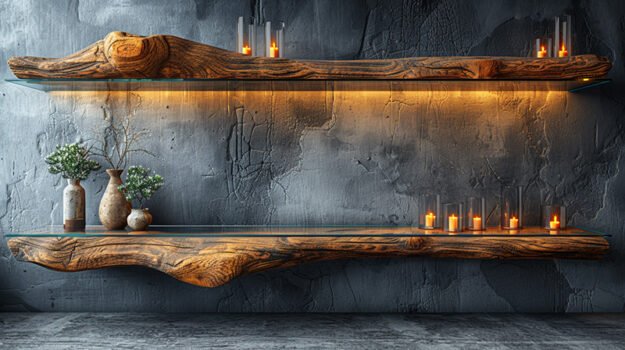 Exquisite Wood Shelf: Elevate Your Space with Timeless Elegance