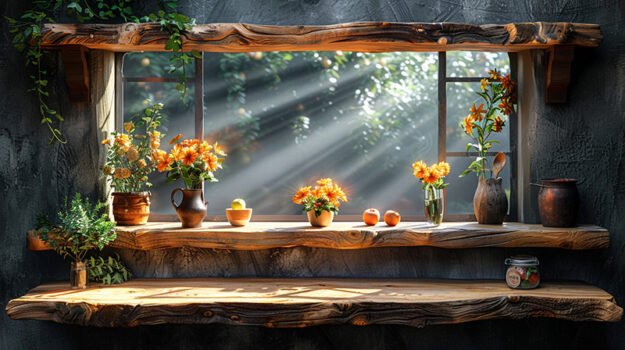Captivating Wood Shelf: Elevate Your Space