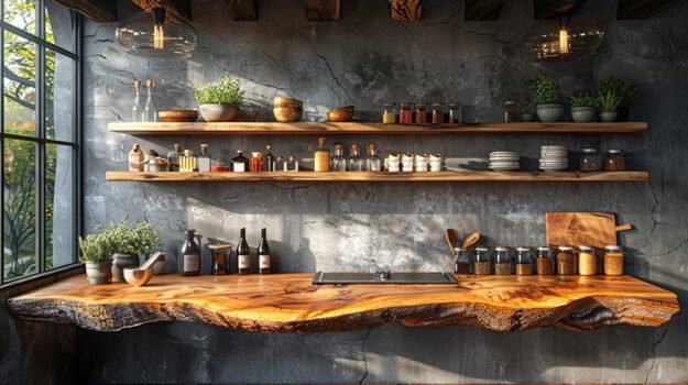 Elegant Wood Shelf: Transform Your Space