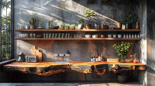 Elegant Wood Shelf: A Touch of Natural Sophistication