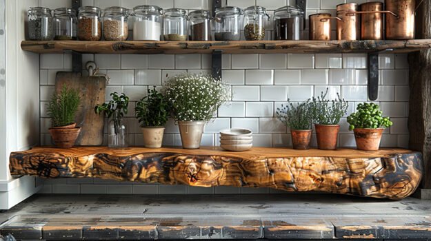 Elegant Wood Shelf for a Timeless Touch in Your Home