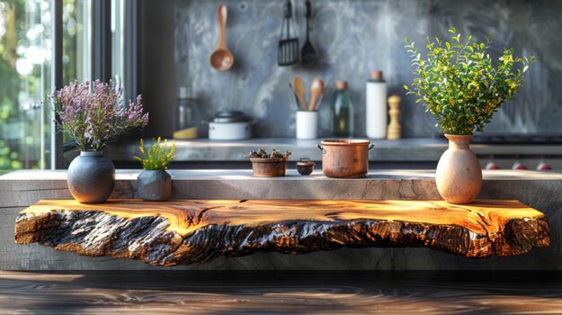 Exquisite Wood Shelf: Elevate Your Space with Nature's Touch