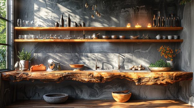 Elegant Wooden Shelf: The Perfect Touch for Your Home