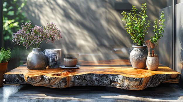 Exquisite Wood Shelf: A Touch of Nature's Elegance