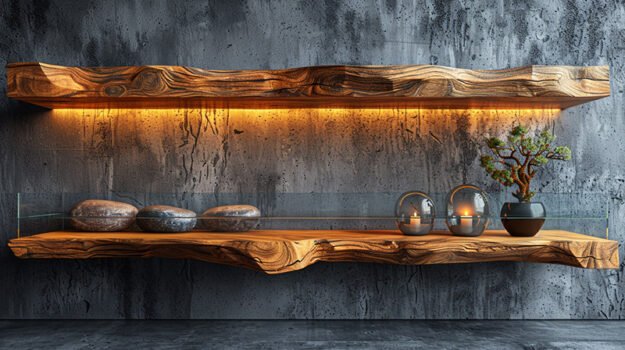 Captivating Wood Shelf for Elegant Spaces