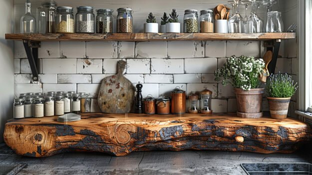 Exquisite Wood Shelf for Your Elegant Home