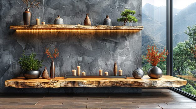 Elegant Wood Shelf: Transform Your Space