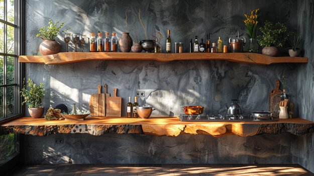 Exquisite Wood Shelf: Elevate Your Space with Natural Beauty