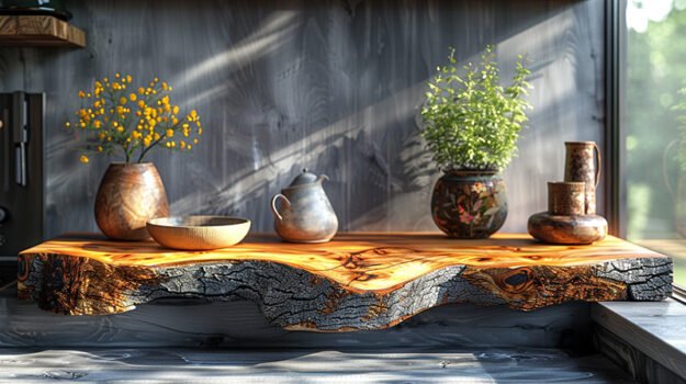 Elegant Wood Shelf: Function Meets Artistry