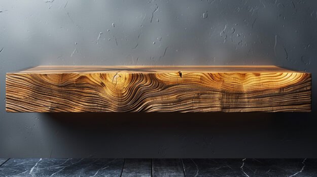 Exquisite Natural Wood Shelf for Effortless Elegance