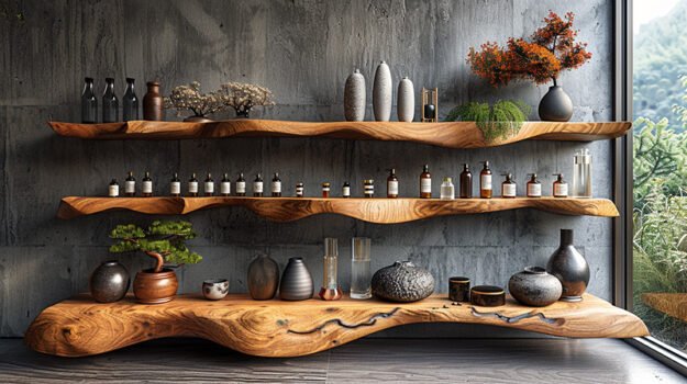 Elegant Wood Shelf: Elevate Your Space with Style