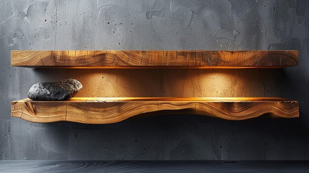 Elegant Wood Shelf: Transform Your Space