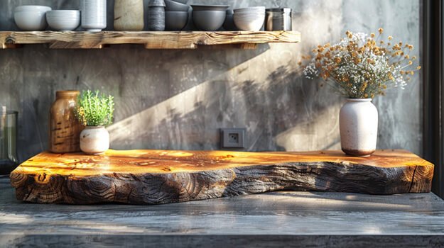 Exquisite Wood Shelf: Elevate Your Space with Timeless Elegance