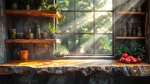 Embrace Rustic Elegance with Our Beautiful Wood Shelf
