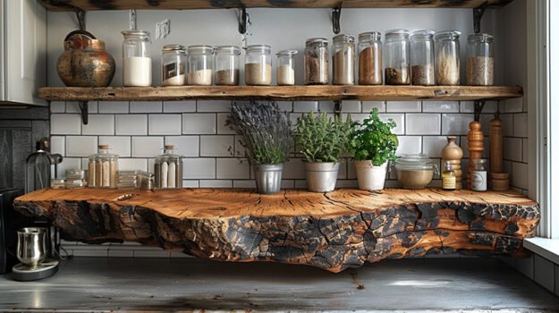 Elegant Wood Shelf for Modern Living