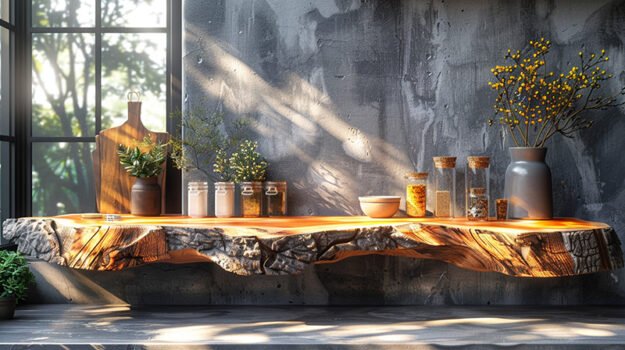 Exquisite Wood Shelf: Elevate Your Space with Nature's Artistry