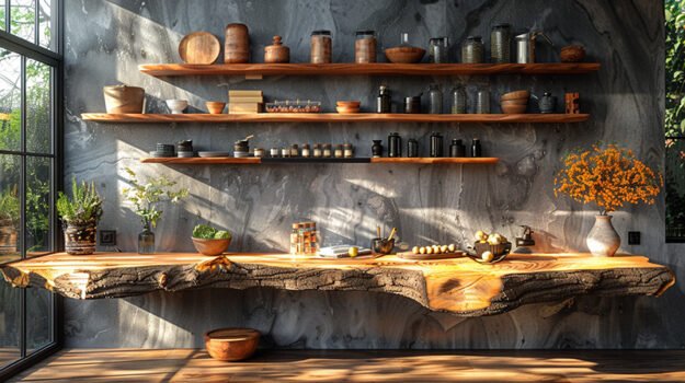 Elegant Wood Shelf: Elevate Your Space with Timeless Style