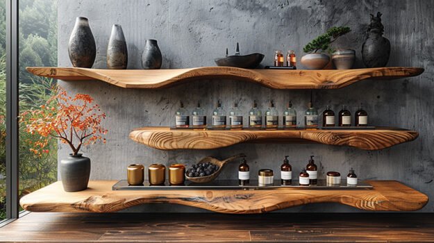 Exquisite Wood Shelf Elevating Your Home Aesthetic