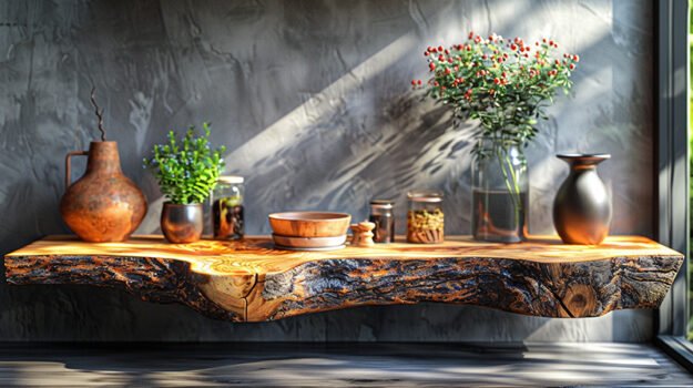 Captivating Wood Shelf: Elevate Your Space Like Never Before!