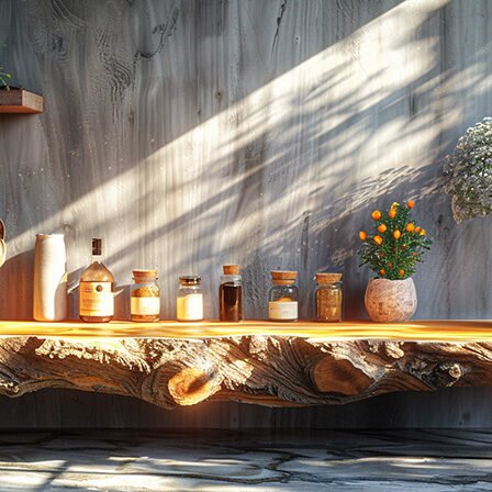 Exquisite Wood Shelf for Modern Elegance