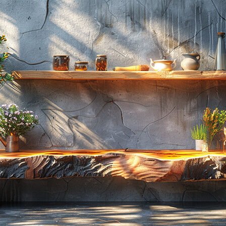 Captivating Wood Shelf for a Timeless Elegance