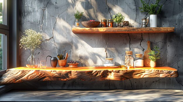 Exquisite Wood Shelf: Elevate Your Space with Timeless Elegance