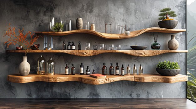 Exquisite Wood Shelf: Elevate Your Space with Timeless Style